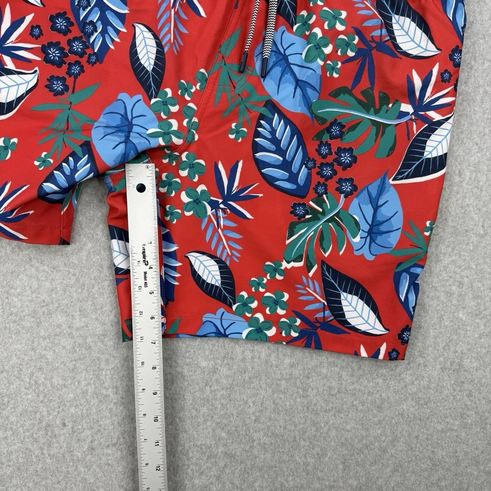 Reyn‎ Spooner Shorts Mens Large Red Floral Bamboo Blend Swim Trunks Hawaiian - Picture 11 of 13